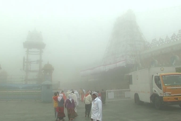 Thirumala Hill in the Snow