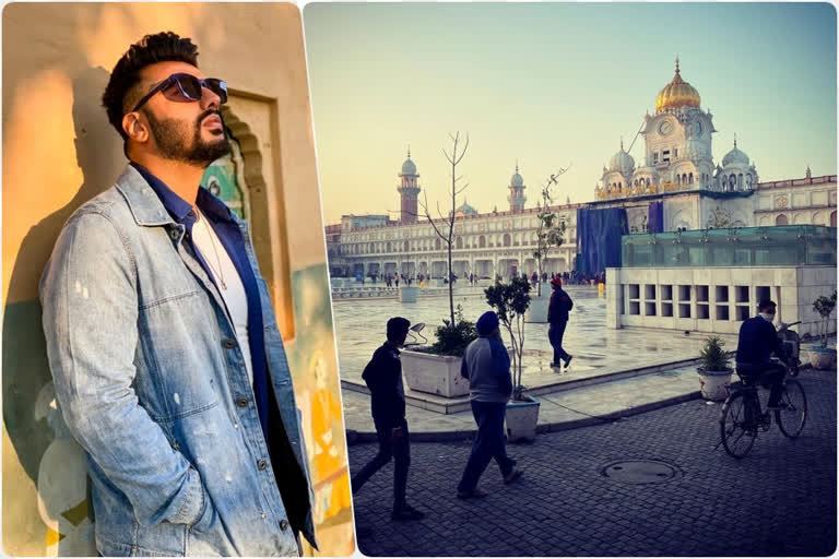 arjun kapoor, arjun kapoor news, arjun kapoor updates, arjun kapoor who is shooting in amritsar seeks blessings at the golden temple, arjun kapoor shares photo