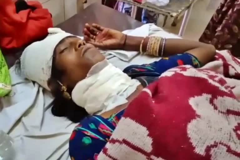 बाड़मेर में पत्नी पर हमला, Wife attacked in Barmer, Wife attacked for dowry in barmer