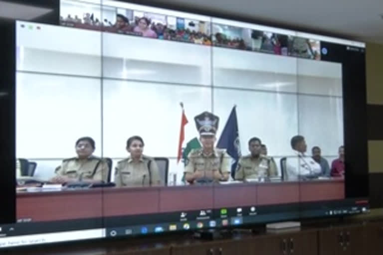 dgp goutam sawang video conference at mangalagiri