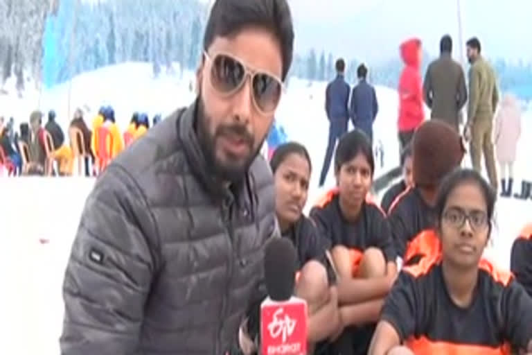 AP team playing ice rugby in Kashmir for the first time