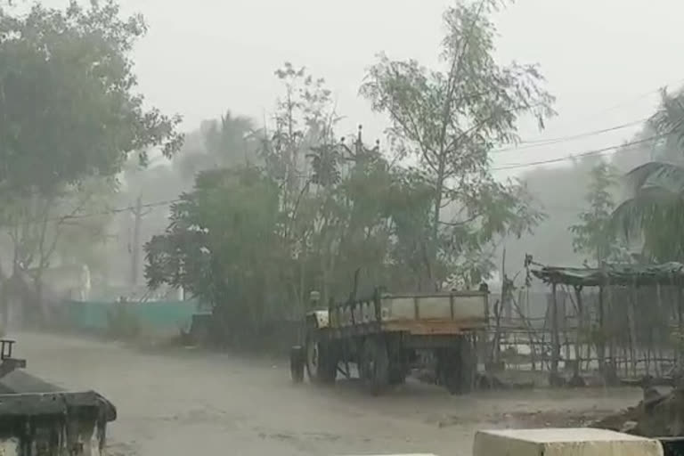 Heavy rain in Vishakha district