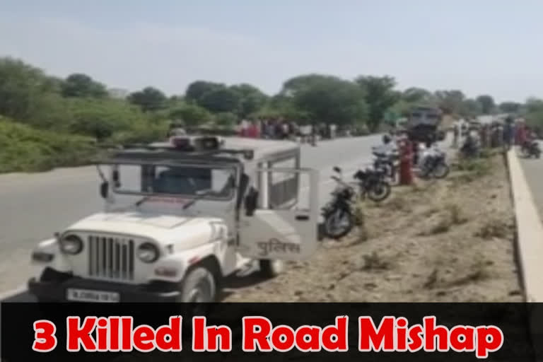 Three killed in road mishap in Rajasthan