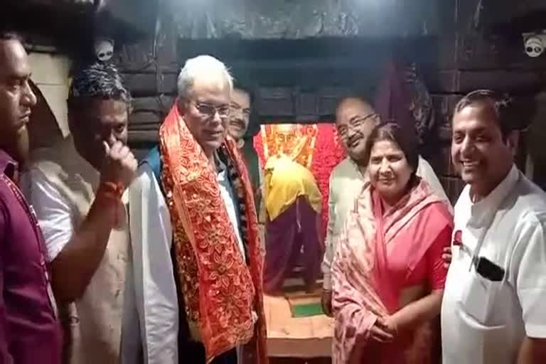 Chief Minister Bhupesh Baghel visited Ratanpur Maa Mahamaya Temple