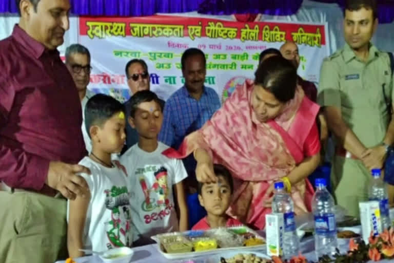 Health awareness and nutritious Holi camp organized in ganiyari bilaspur