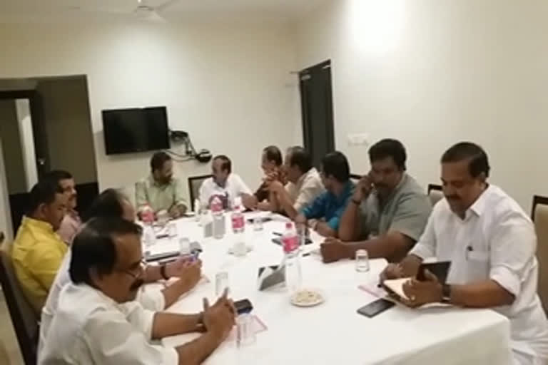 Bjp core meeting  bjp core committee meeting  ബിജെപി കോർ കമ്മിറ്റി  എ.എൻ രാധാകൃഷ്ണൻ  കെ. സുരേന്ദ്രൻ ബിജെപി