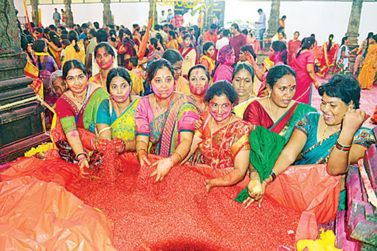 talambralu prepared for bhadradri ramayya's wedding in bhadrachalam