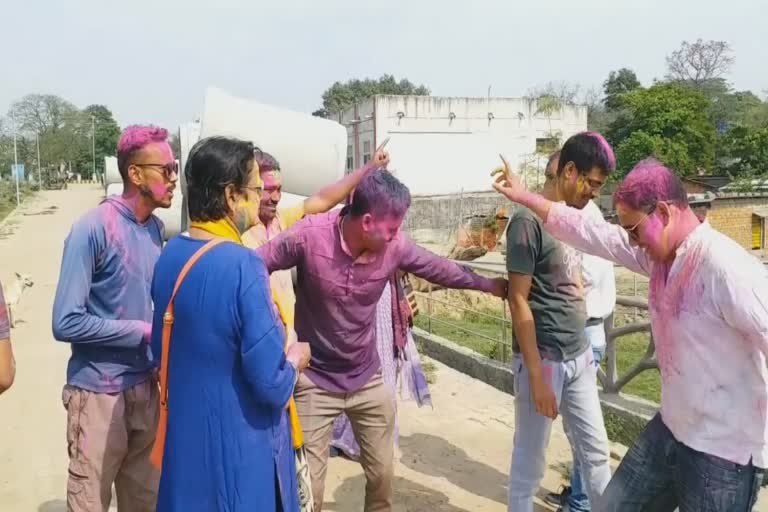 Holi celebration in sambalpur