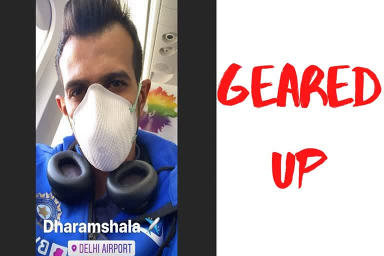 IND vs SA: Yuzvendra Chahal shares photo with face mask on due to coronavirus scare ahead of 1st ODI in Dharamsala