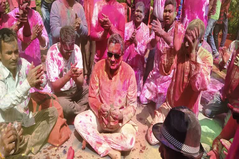 ssp anish gupta celebrated holi in home