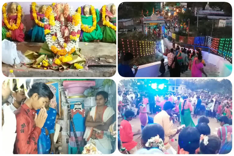 attrction of kuluku bajana in Sri Lakshmi Narasimha Swamy Thirunallu at narava village in prakasham