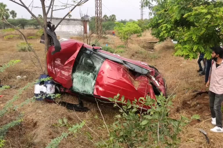 car accident in choutuppal