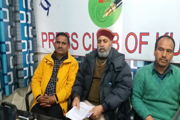 HRTC Majdur sangha kullu orgenised press confrance