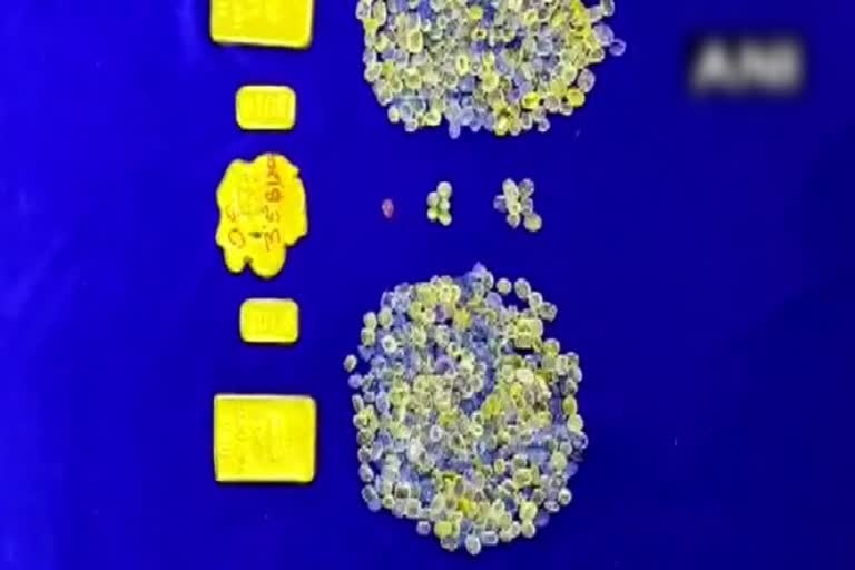 Chennai airport today seized 1.85 kg gold