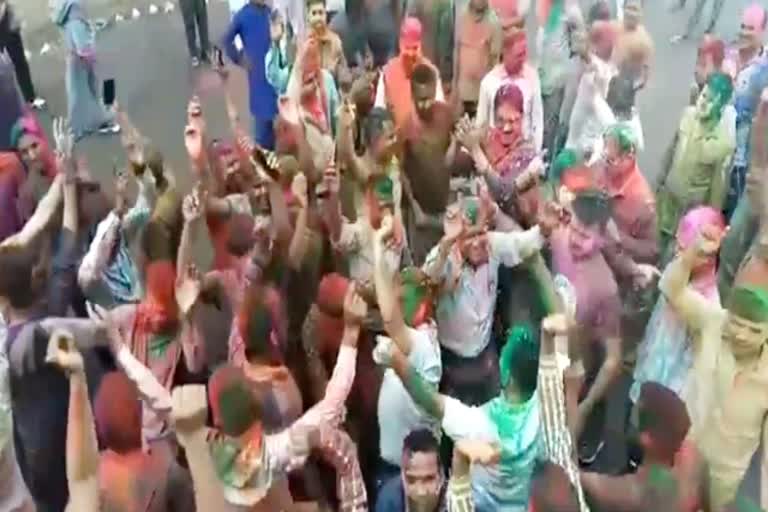 श्रीगंगानगर में पुलिस की होली, Police Holi in Sriganganagar