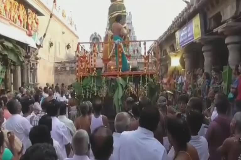 hiruvarur thyagarajar temple festivals has began