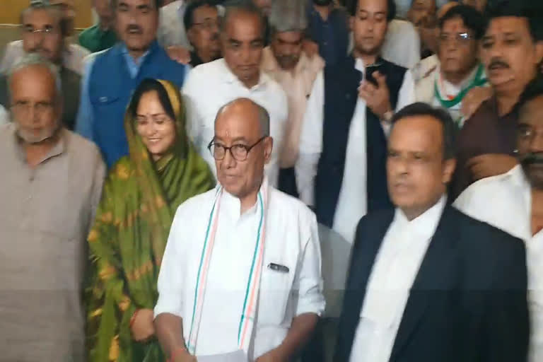 Digvijay Singh filed nomination for Rajya Sabha