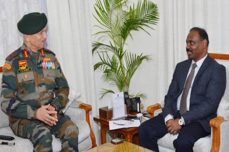 armys northern command chief meets jk lt governor