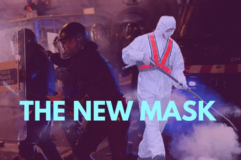 The new mask: Wave of global revolt replaced by virus fear