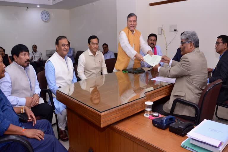 bhubaneswar kalita file nomination for rajyasabha