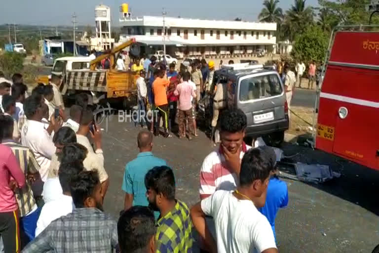 Accident between two cars: 4 dead near nelamangala