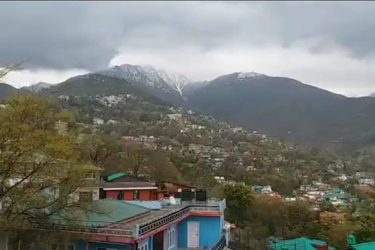 Fresh snowfall in the hills of Dharamshala