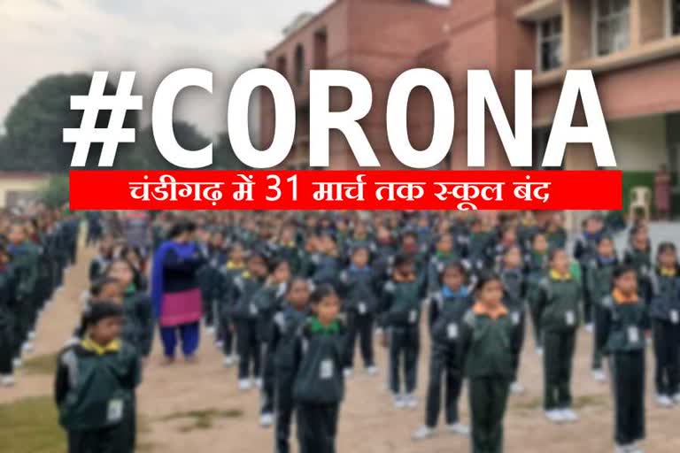 all school in chandigarh will be closed till 31st march due to corona virus