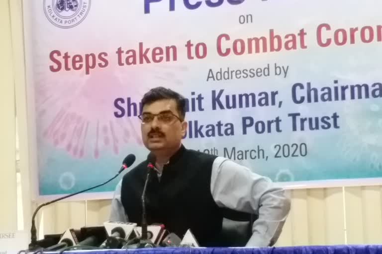 kolkata port trust taken steps for corona