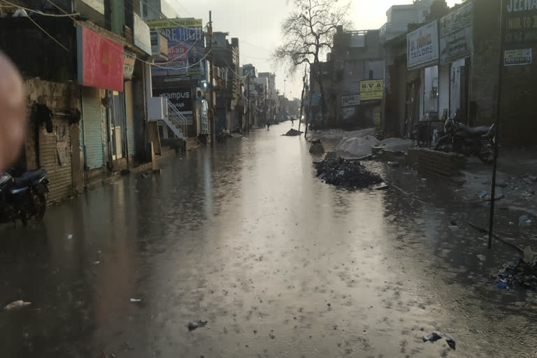 Roads submerged in Karaval Nagar