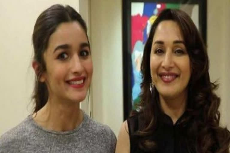 Madhuri Dixit wishes birthday girl Alia Bhatt, Madhuri Dixit, Madhuri Dixit news, Madhuri Dixit updates, Madhuri Dixit shares photo with alia bhatt,  Alia Bhatt, माधुरी दीक्षित ने आलिया को बर्थडे विश किया