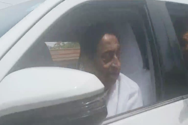 Chief Minister Kamal Nath leaves for CM House after meeting cabinet