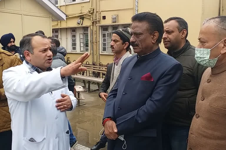 congress leader visited hospitals in shimla