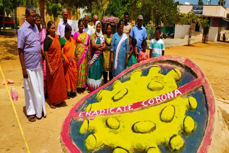 ramanathapuram-school-teacher-did-corona-awareness-by-sand-art