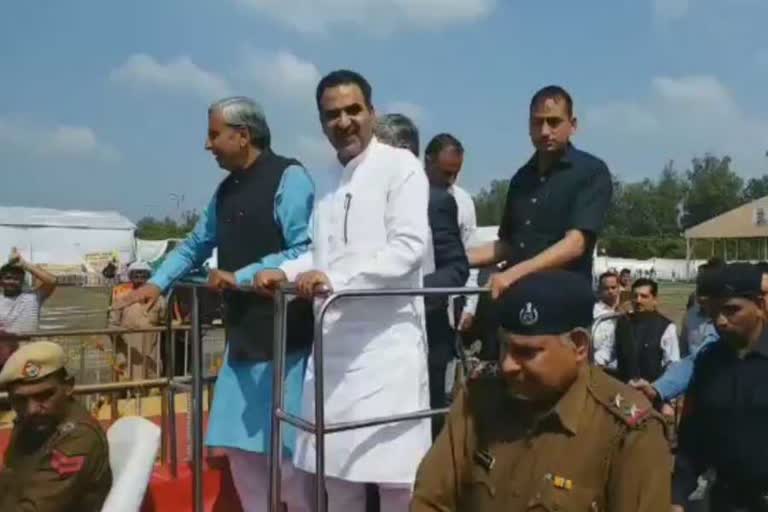 union minister sanjeev balyan at karnal animal fair