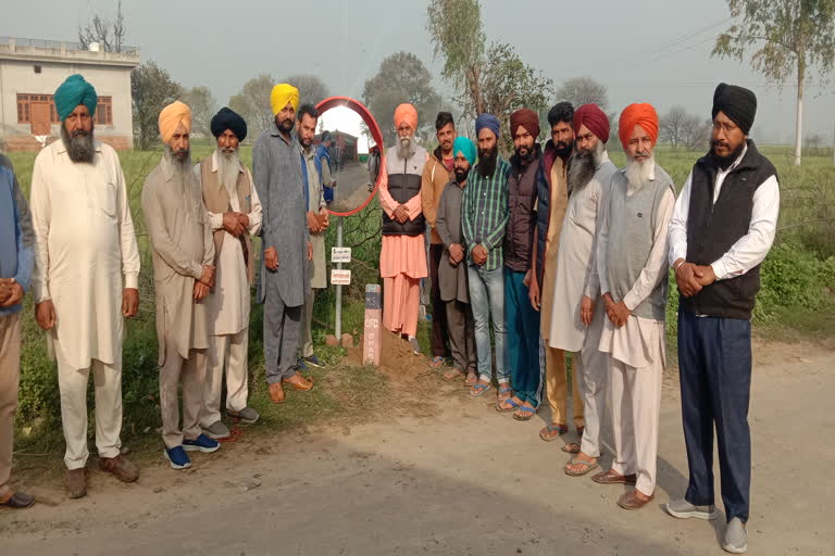 Azad sports club installed road safety glass and cctv in village