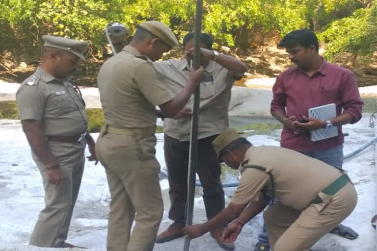 iron pipe fencing build at monkey falls in pollachi