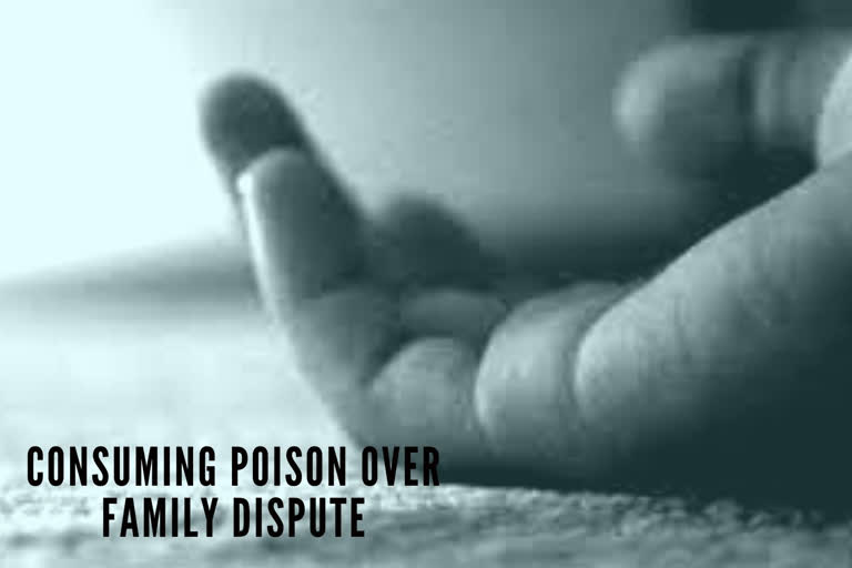 consuming poison following dispute  family dispute  ആത്മഹത്യ ശ്രമം; ഒരാള്‍ മരിച്ചു, രണ്ട് പേരുടെ നില ഗുരുതരം  ആത്മഹത്യ ശ്രമം  കതര്‍ബാഗില്‍ കുടുംബത്തിലെ മൂന്ന് പേര്‍ വിഷം കഴിച്ച് ആത്മഹത്യക്ക് ശ്രമിച്ചു