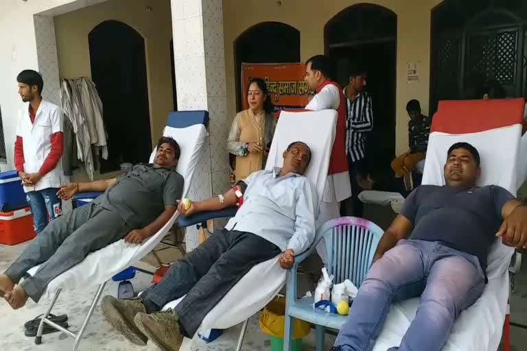 Blood donation camp organized in Palwal