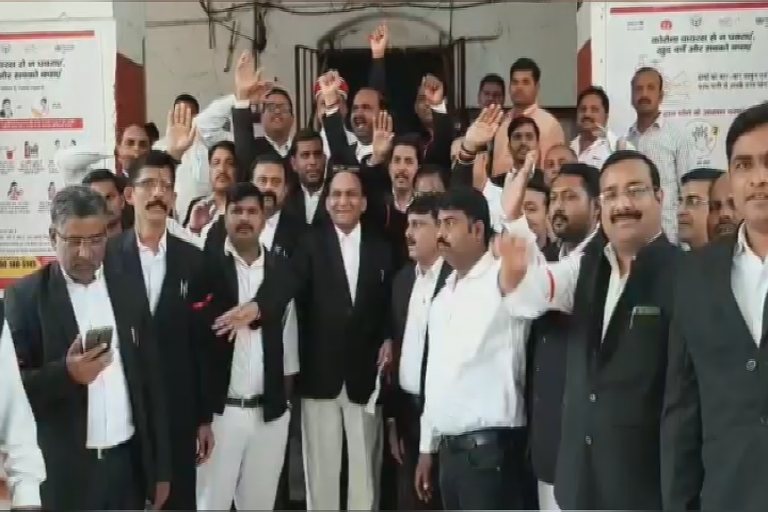 advocates protested in up