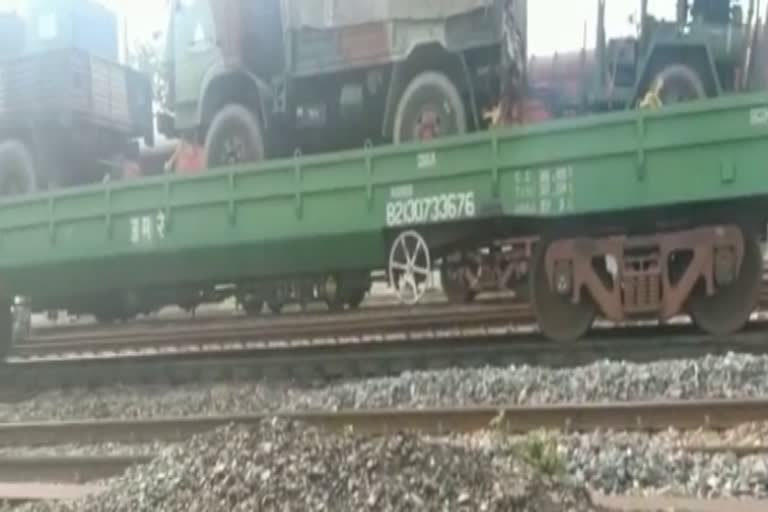 Freight train carrying military goods departed after 7 hours