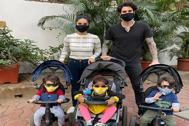 Sunny Leone and family seem fully prepared to deal with coronavirus crisis