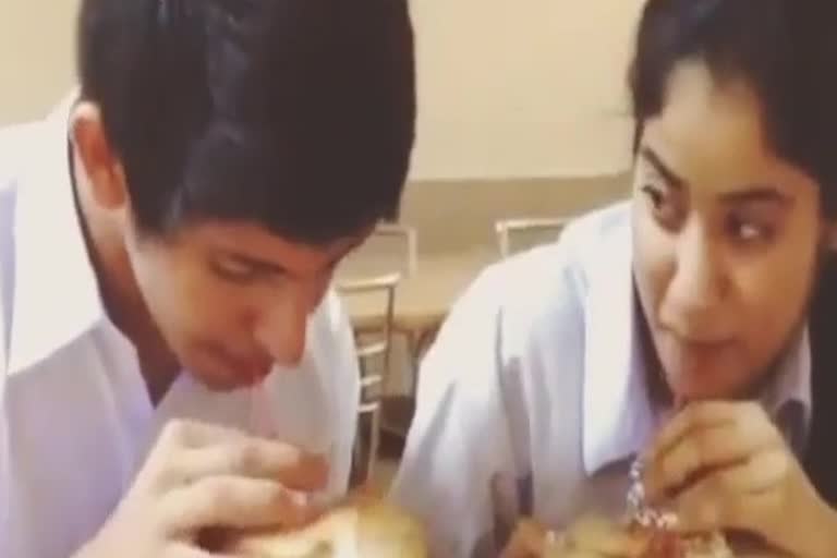 Janhvi Kapoor'making noises' while sipping coconut water with a school friend