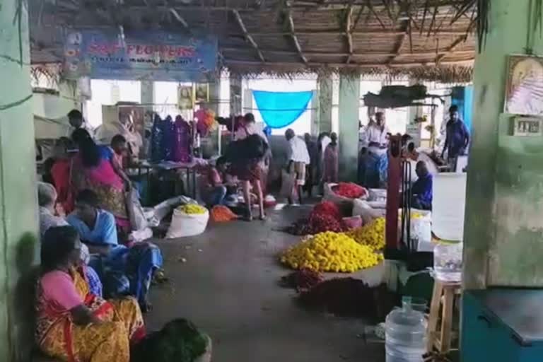 corona impact causes slow down in dindigul flower market