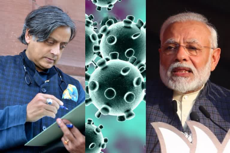 tharoor writes to pm on corona virus