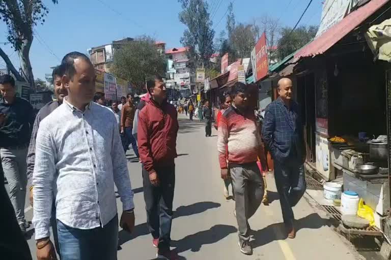 Narendra Thakur visited Khokha Market