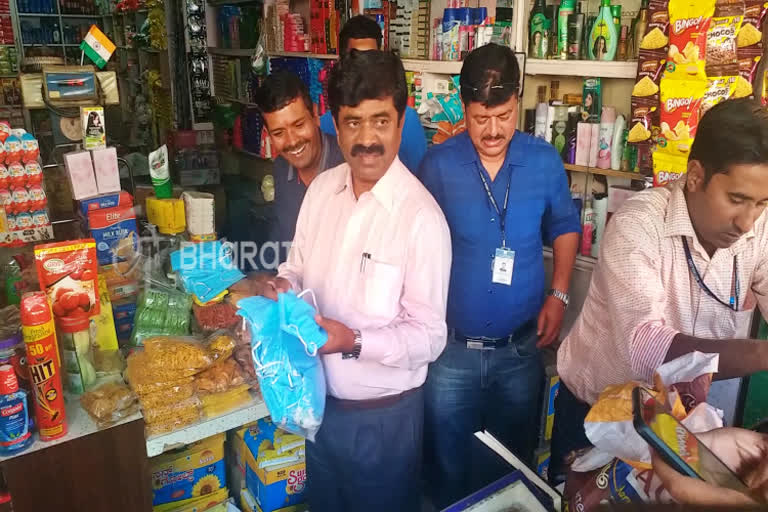 Mask sale at a price higher than MRP in shimoga