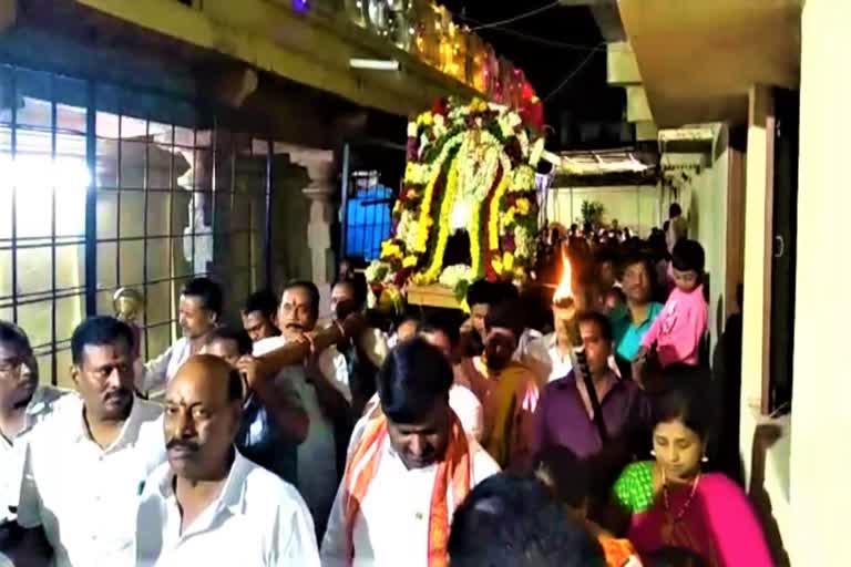 Dharmapuri Lakshmi Narasimha Swamy Brahmotsavas ended in jagtial