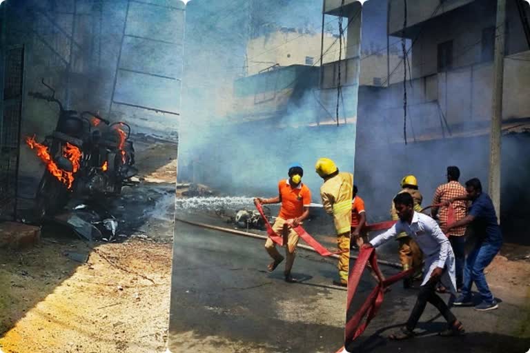 FIRE ACCIDENT கிருஷ்ணகிரி தீ விபத்து ஓசூர் தீ விபத்து ஓசூரில் சிலிண்டர் வெடித்த தீ விபத்து அலசநத்தம் தீ விபத்து KRISHNAGIRI FIRE ACCIDENT HOSUR FIRE ACCIDENT ALASANATHAM FIRE ACCIDENT Cylinder Explosion in Hosur