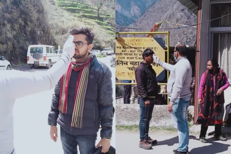 medical checkup at entry gate of kinnaur