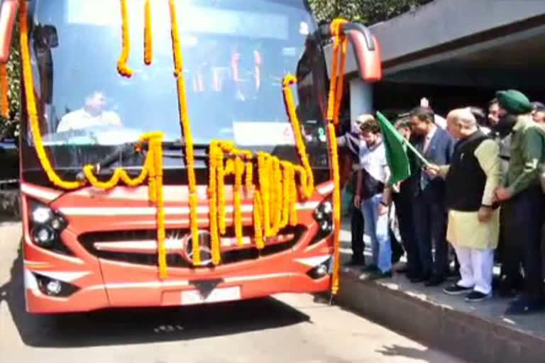 two new volvo buses started from chandigarh